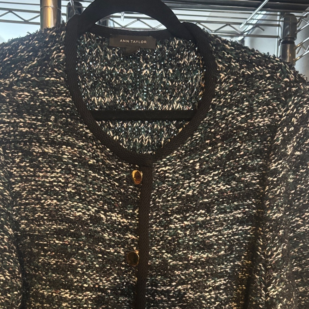 Ann Taylor Black and Green Jacket